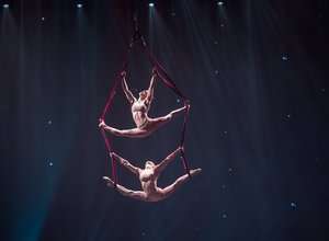 Ukrainische Tanzshow mit Luftakrobatik