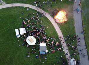 Osterfeuer in Imbach