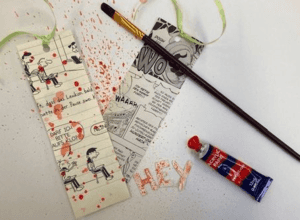 Sommer Challenge Clubtreffen: Buchseiten-Lesezeichen basteln