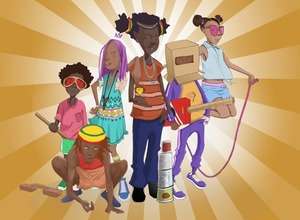 African Street Games. Thementage Beziehungsweise Familie