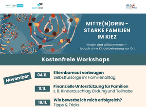 kostenloser Workshop: (Finanzielle) Unterstützung für Famili