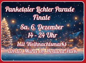 Großes Finale der Panketaler Lichterparade im Holland-Park