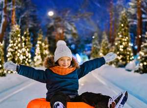 Winterrodeln mit der Speed Tubing Bahn