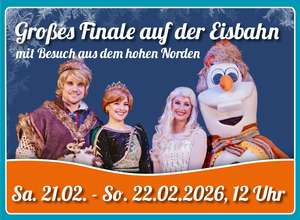 Große Eisbahn-Finale mit Anna, Elsa, Olaf und Christoph