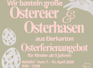 Ferienworkshops in den Osterferien – Pappmachee Osterhasen 