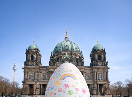 Berlins größtes Osterei – und du malst mit!