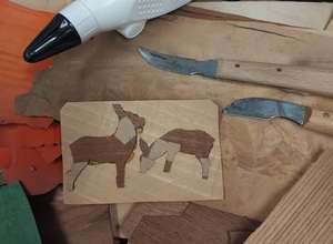 Kunterbunte Tier-Intarsien