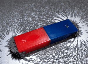 Magnetismus. Kreide schäumen lassen.