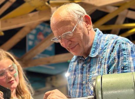 Schaudrechseln in Oskarshausen bei Dresden