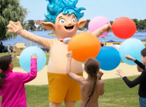 Beachparty für Kinder im Stadtbad Park Babelsberg