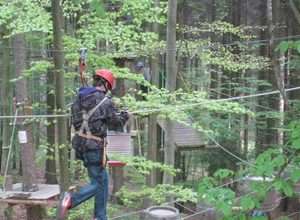 Hochseilgarten-Action