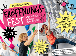Großes Eröffnungsfest: Neuer Boulderbereich in Freiham