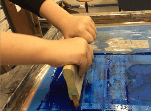 Experimenteller Siebdruck auf Papier (Mittwoch, 16:00–18:00 