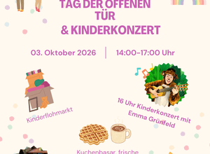 Tag der offenen Tür mit Flohmarkt, Basteln, Konzert