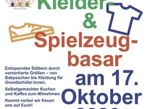 Herbstbasar für Kinderkleidung, Spielzeug, Bücher & Co 