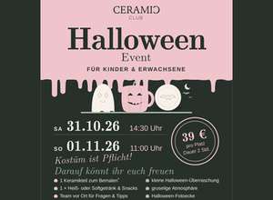 Halloween Event im Keramikmalstudio! Für Kinder & Erwachsene