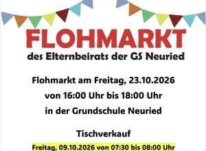 Kinderflohmarkt des Elternbeirats der Grundschule Neuried