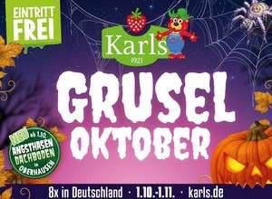 🎃👻 Grusel-Oktober bei Karls: Wo die Erdbeerspinnen tanzen!