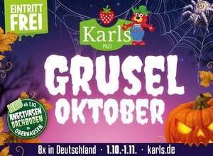 🎃👻 Grusel-Oktober bei Karls: Wo die Erdbeerspinnen tanzen!