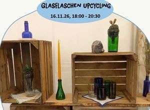Mach aus alten Flaschen Trinkgläser, Vasen, Kerzenhalter