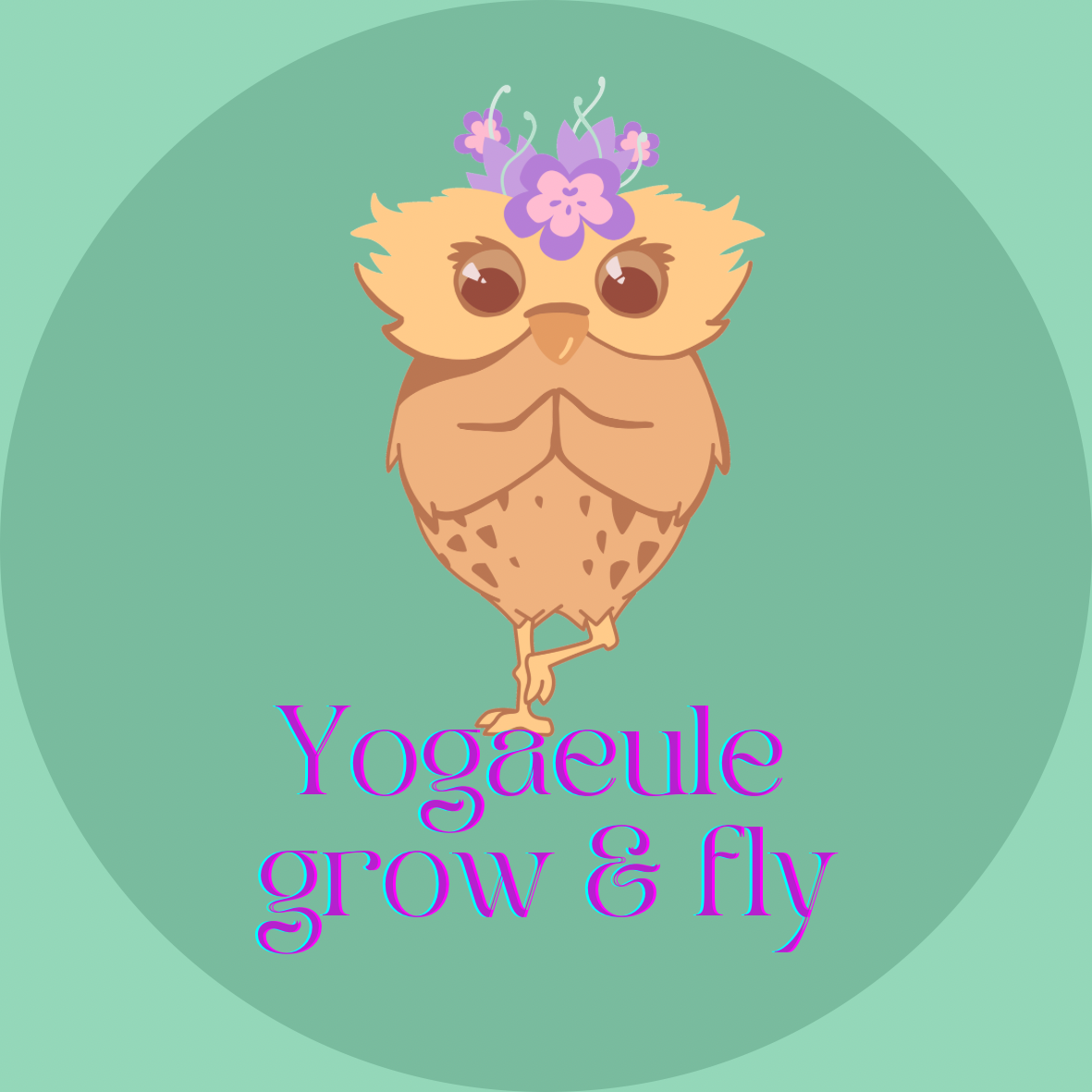logo Yogaeule grow & fly