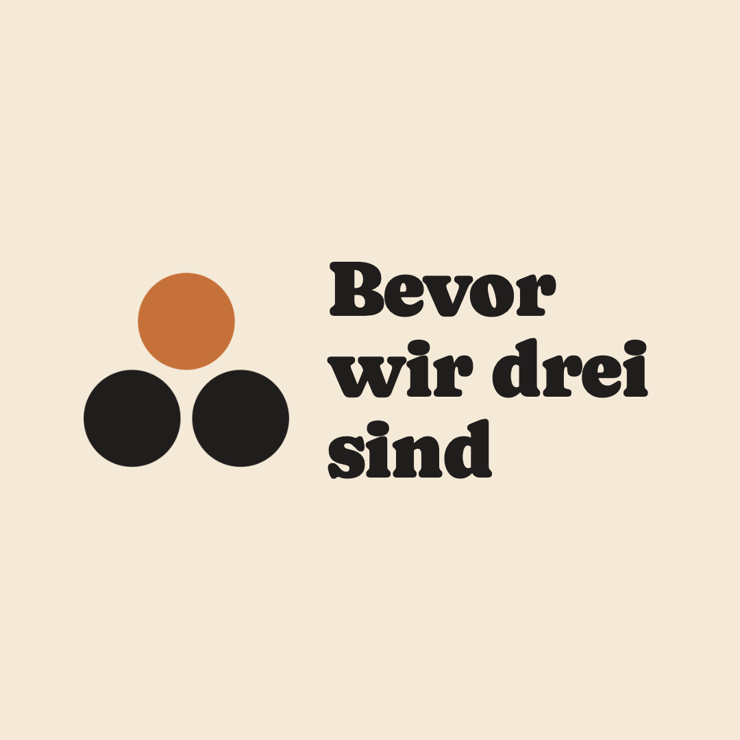 logo Bevor wir drei sind